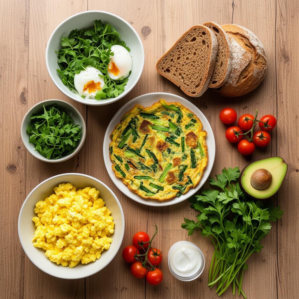 Alimentación saludable con huevo